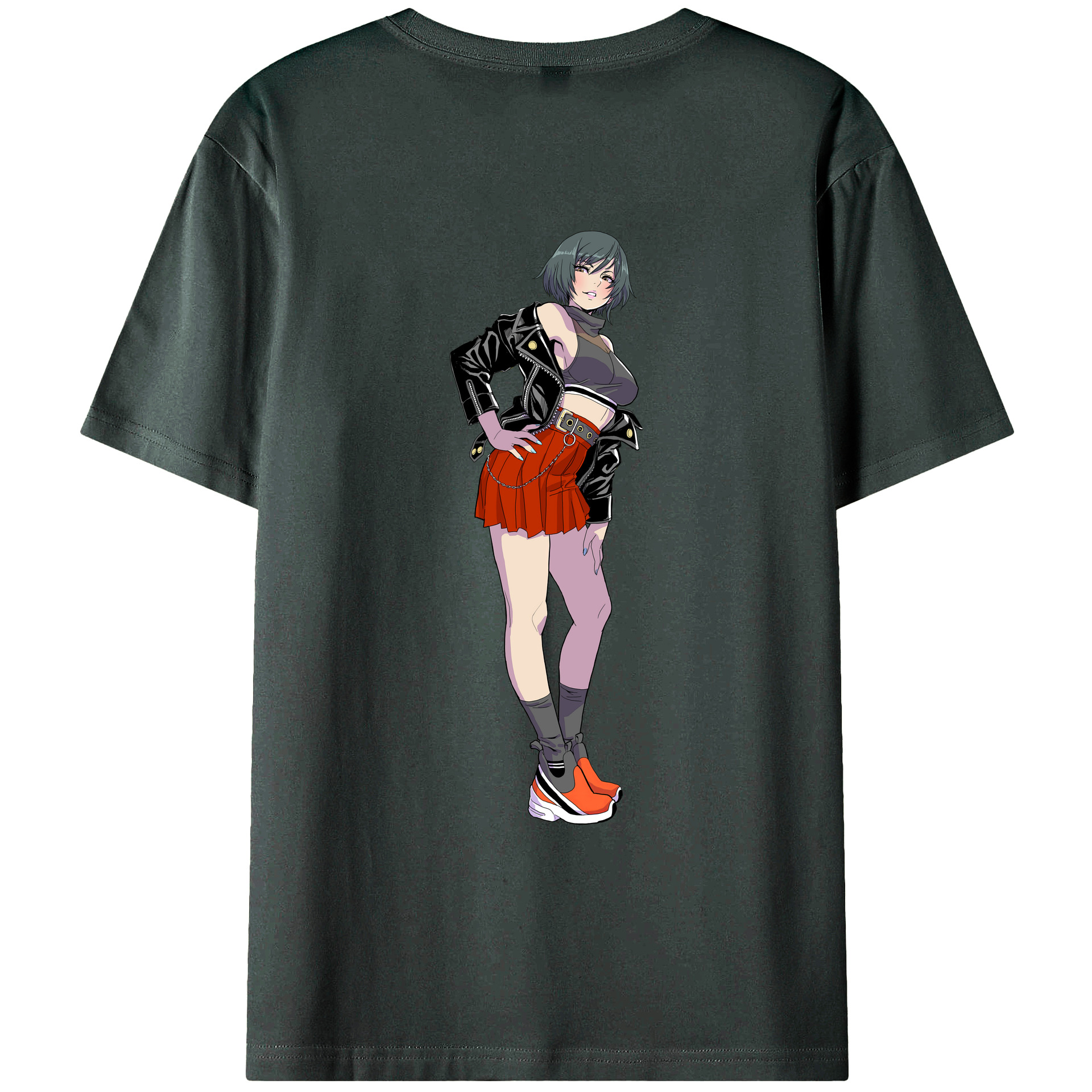 （画像用） 呪術廻戦 Jujutsu Kaisen 綿100％ メンズ半袖Tシャツ（バックプリント） 通気性
